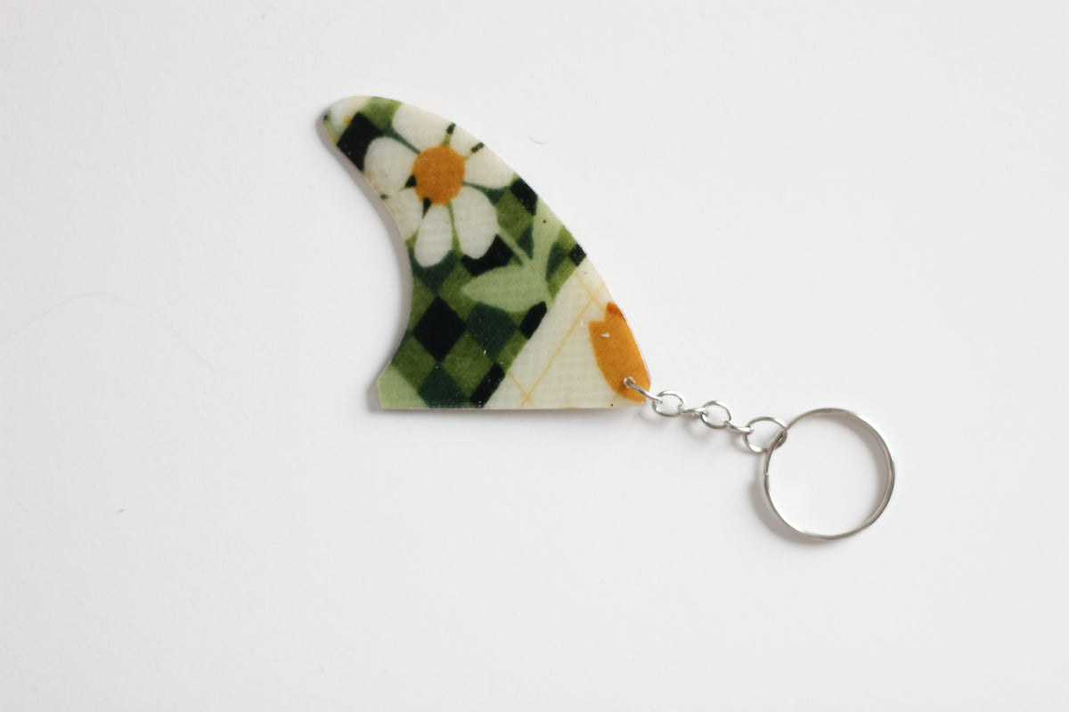 Fin shaped Hippy key chain