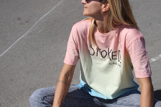 Pastel sunset dip T-shirt