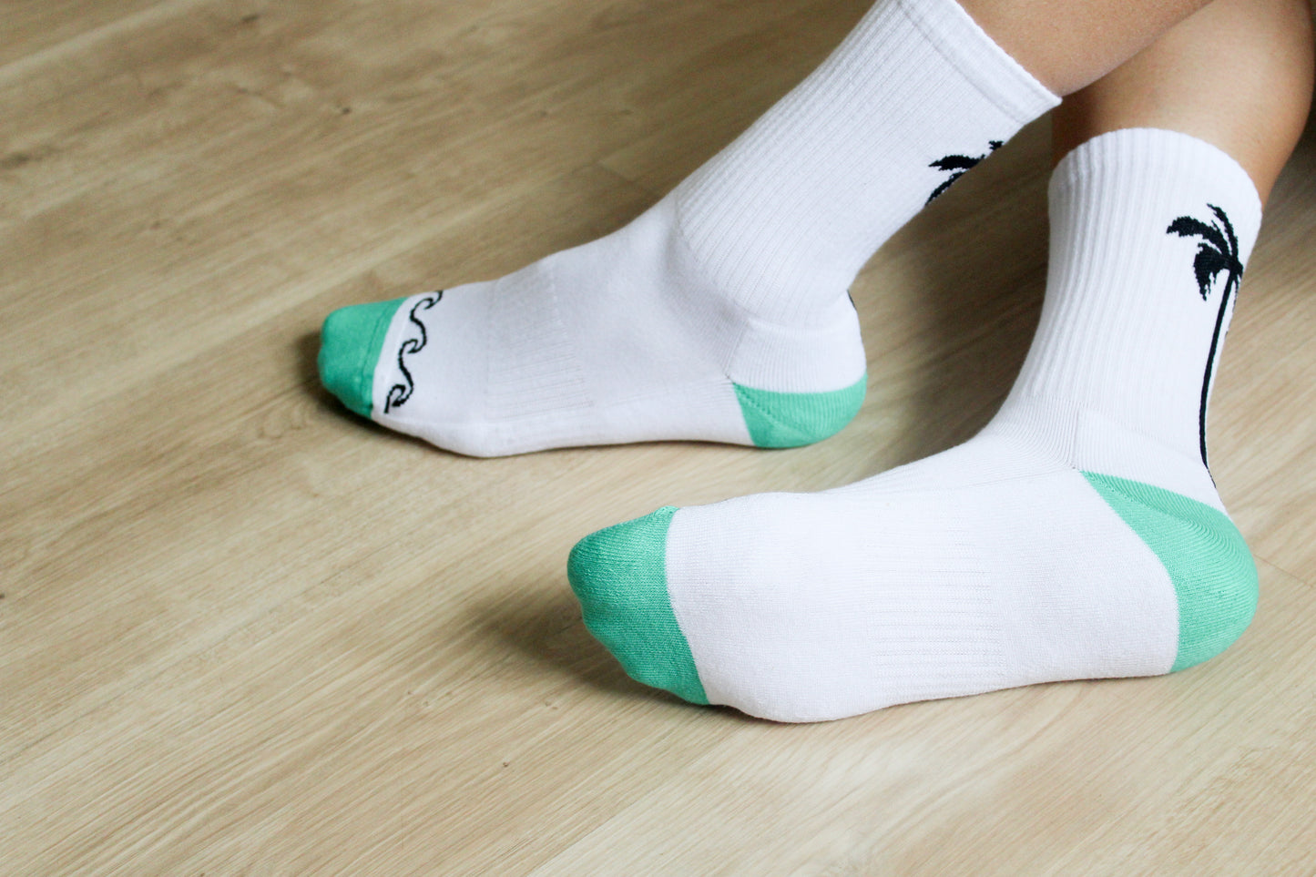 Palm socks green