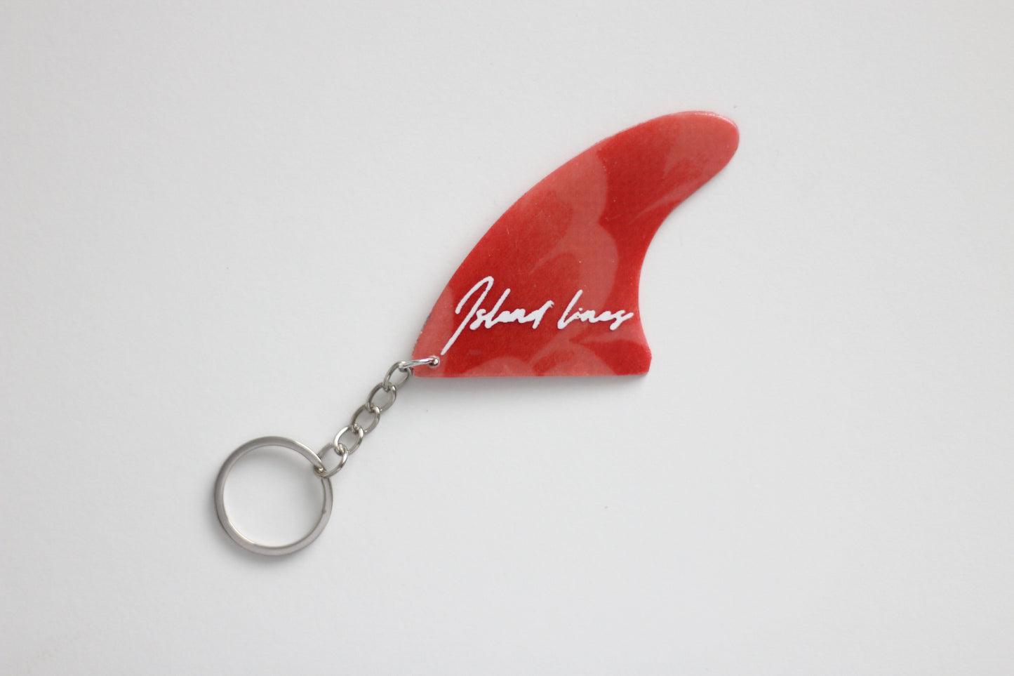 Fin shaped uju key chain