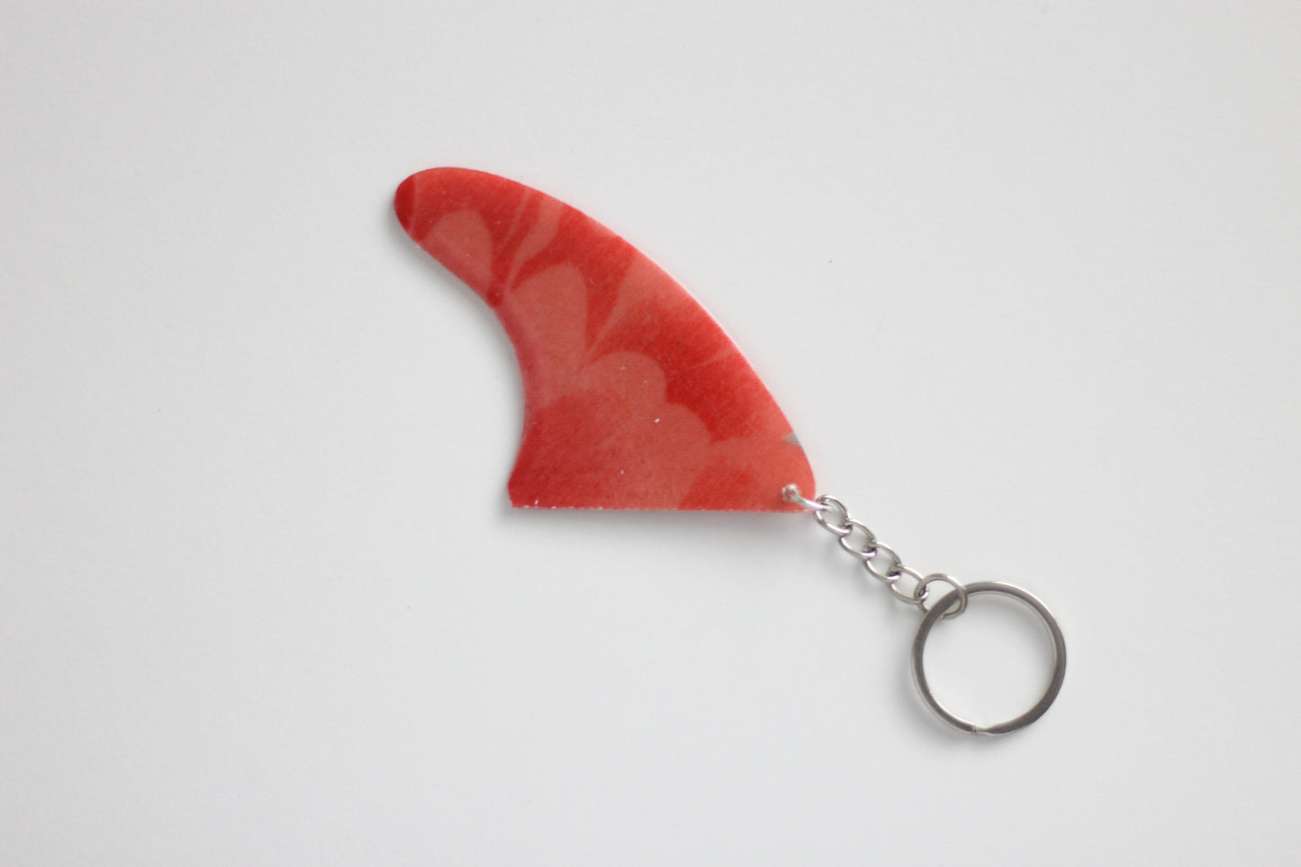 Fin shaped uju key chain