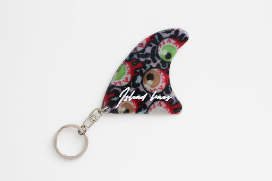 Fin shaped eyes key chain