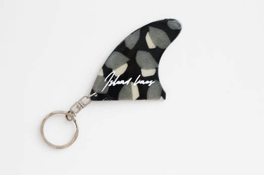 Fin shaped snail key chain