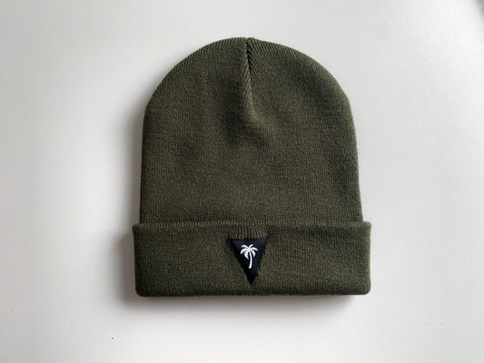 Army green beanie