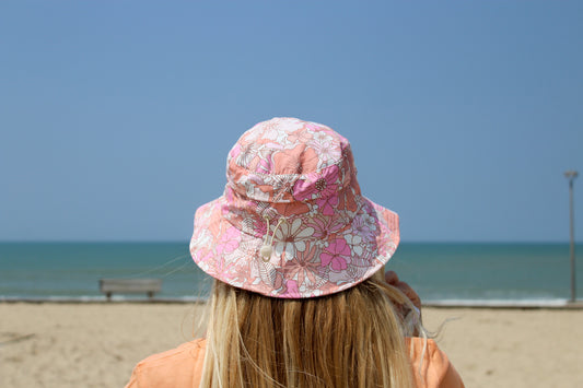 Surf bucket hat flowers