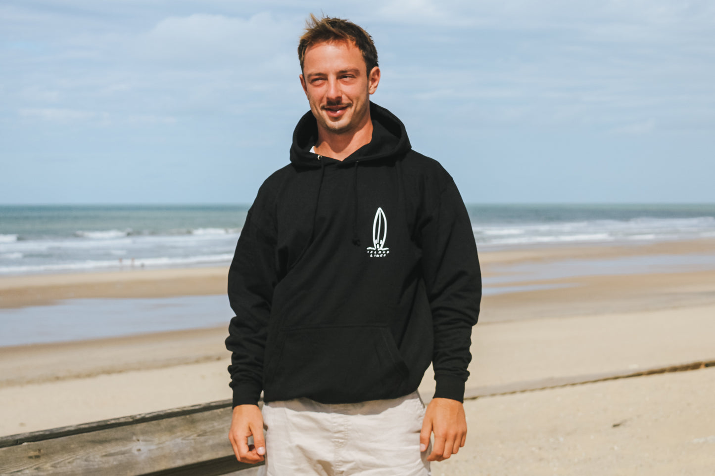 Black surf hoodie