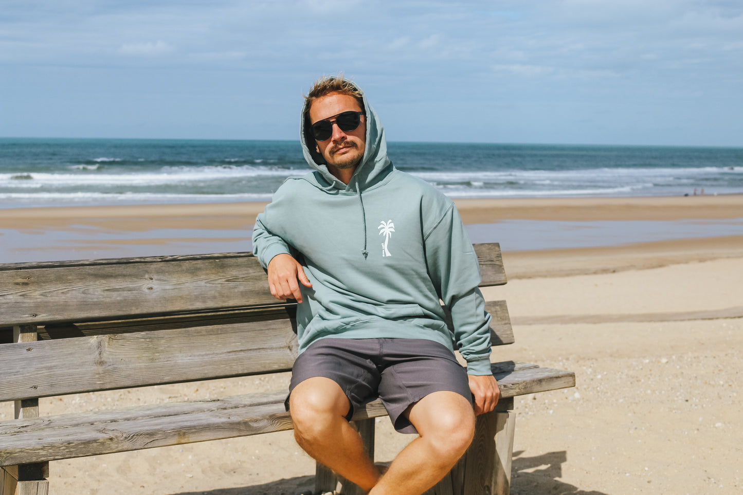 Summer dusty green hoodie